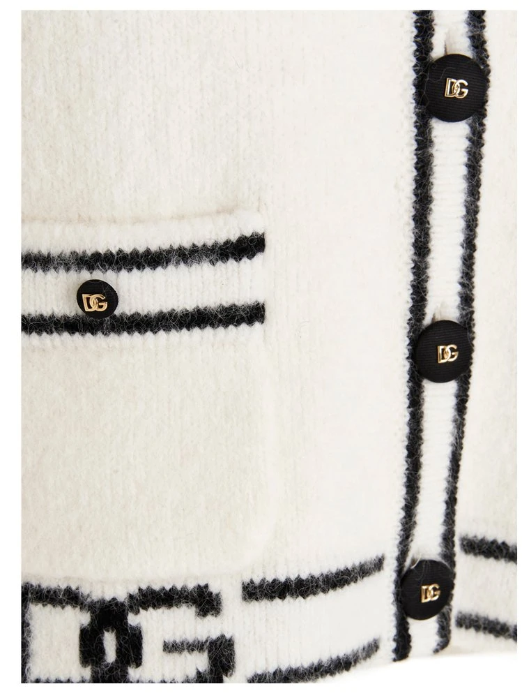 Dolce & Gabbana Faux-Fur Knit Cardigan - Multi 4 Dolce & Gabbana Faux-Fur Knit Cardigan - Multi - Image 4