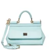 ( New Season ) Dolce & Gabbana Sicily Small Tote Bag - Blue