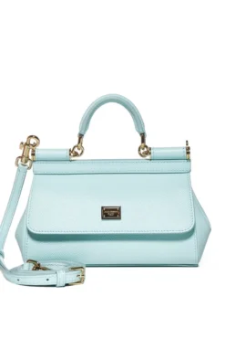 ( New Season ) Dolce & Gabbana Sicily Small Tote Bag - Blue