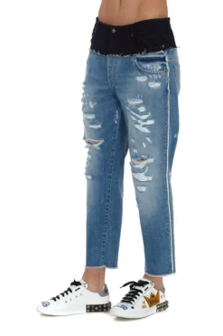Dolce & Gabbana Layered Jeans - Blue -Cheap Vestureo Store 008017f2770910850950bafe5a2ee800
