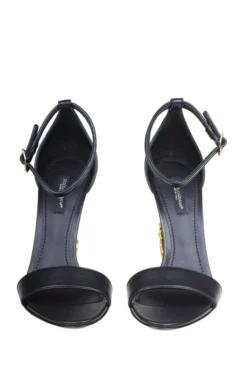 ( New Season ) Dolce & Gabbana Devotion Heeled Sandals - Black -Cheap Vestureo Store 00aed8333f4b931051043a61c3e6afb0