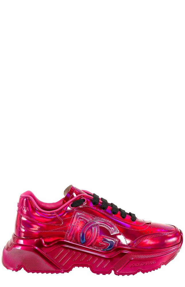 Dolce & Gabbana Daymaster Holographic Effect Sneakers - Red 1 Dolce & Gabbana Daymaster Holographic Effect Sneakers - Red