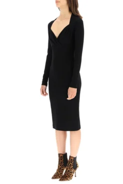 Dolce & Gabbana Long-Sleeve Fitted Dress - Black -Cheap Vestureo Store 00db76332c9e81a0463df29e6d2e8d68
