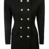 Dolce & Gabbana Double Breasted Shoulder Pad Blazer - Black