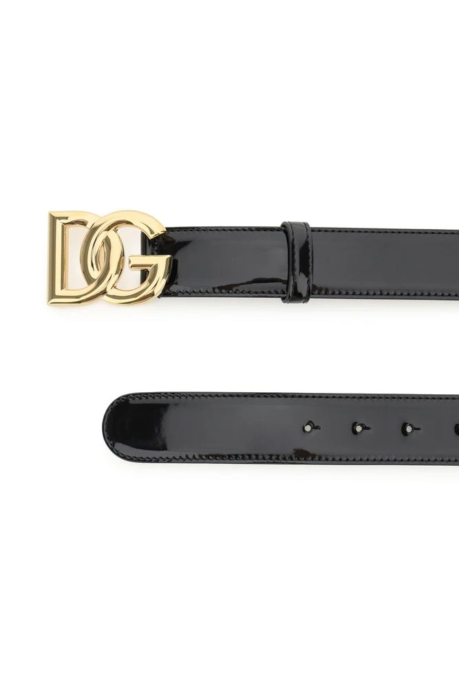 Dolce & Gabbana DG Logo Buckle Belt - Black 3 Dolce & Gabbana DG Logo Buckle Belt - Black - Image 3