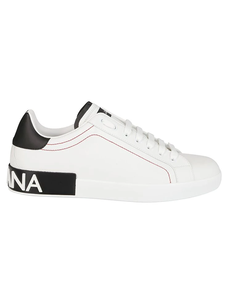 Dolce & Gabbana Portofino Lace-Up Sneakers - White 1 Dolce & Gabbana Portofino Lace-Up Sneakers - White
