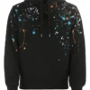 Dolce & Gabbana Paint Splatter Hoodie - Black