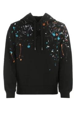 Dolce & Gabbana Paint Splatter Hoodie - Black