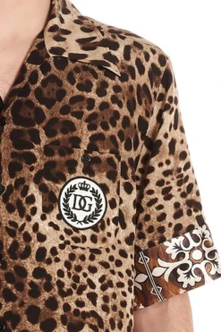 Dolce & Gabbana Leopard Print Short-Sleeve Shirt - Multi -Cheap Vestureo Store 020a92342100285f59d24fa51ce79048