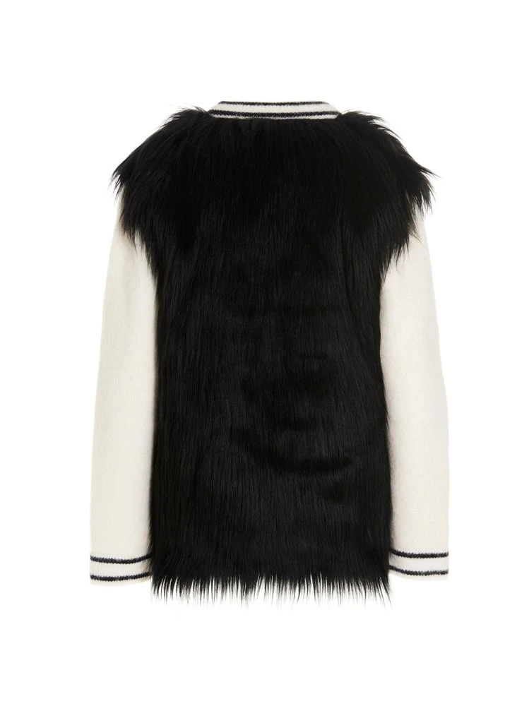 Dolce & Gabbana Faux-Fur Knit Cardigan - Multi 2 Dolce & Gabbana Faux-Fur Knit Cardigan - Multi - Image 2