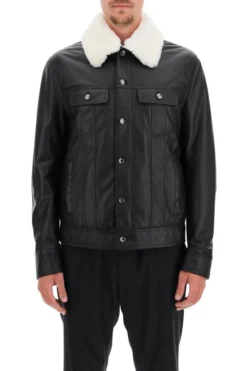 Dolce & Gabbana Buttoned Detailed Biker Jacket - Black -Cheap Vestureo Store 0286ed836a0ce9795a26ab93e6af7332