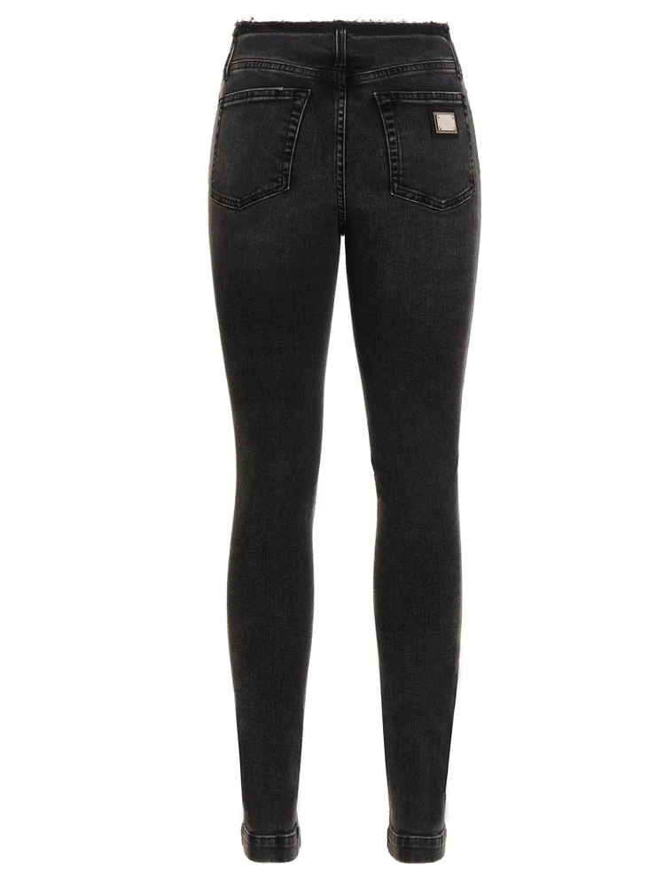 ( New Season ) Dolce & Gabbana Low Waisted Skinny Jeans - Black 2 ( New Season ) Dolce & Gabbana Low Waisted Skinny Jeans - Black - Image 2