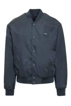 ( New Season ) Dolce & Gabbana Logo Patch Bomber Jacket - Blue