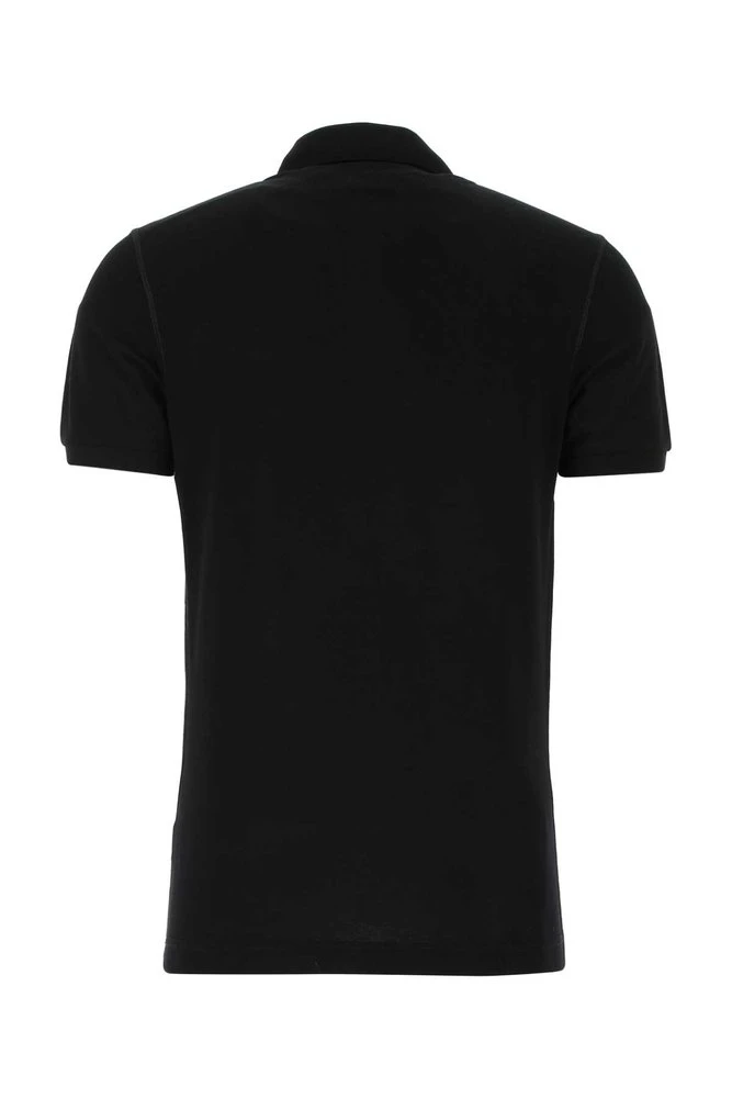 Dolce & Gabbana Logo Patch Polo Shirt - Black 2 Dolce & Gabbana Logo Patch Polo Shirt - Black - Image 2