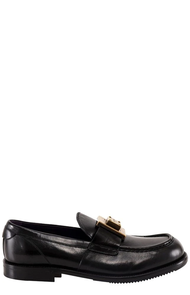 Dolce & Gabbana Mino Logo Plaque Loafers - Black 1 Dolce & Gabbana Mino Logo Plaque Loafers - Black