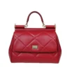 ( New Season ) Dolce & Gabbana Sicily Medium Top Handle Bag - Red