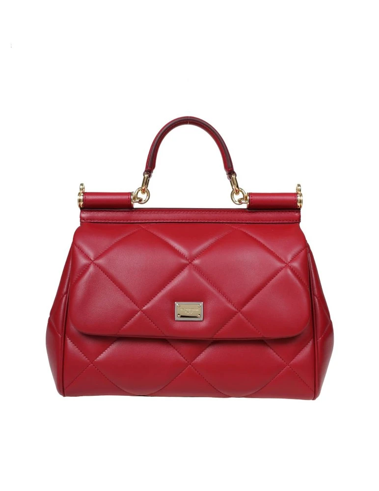 ( New Season ) Dolce & Gabbana Sicily Medium Top Handle Bag - Red 1 ( New Season ) Dolce & Gabbana Sicily Medium Top Handle Bag - Red
