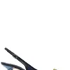 ( New Season ) Dolce & Gabbana Devotion Denim Slingback Pumps - Blue