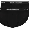 ( New Season ) Dolce & Gabbana 2 Pack Briefs - Black