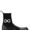 Dolce & Gabbana DG Logo Ankle Boots - Black