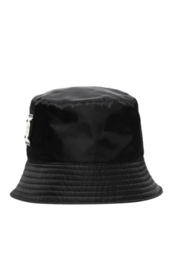 ( New Season ) Dolce & Gabbana Logo Plaque Bucket Hat - Black