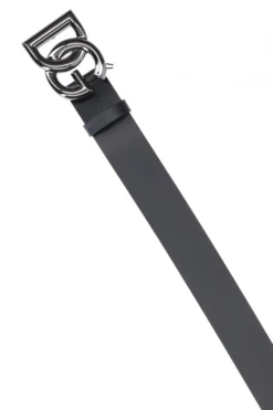 ( New Season ) Dolce & Gabbana DG Logo Buckle Belt - Black -Cheap Vestureo Store 067f5ce4c62f07517581fd0981ae52b1