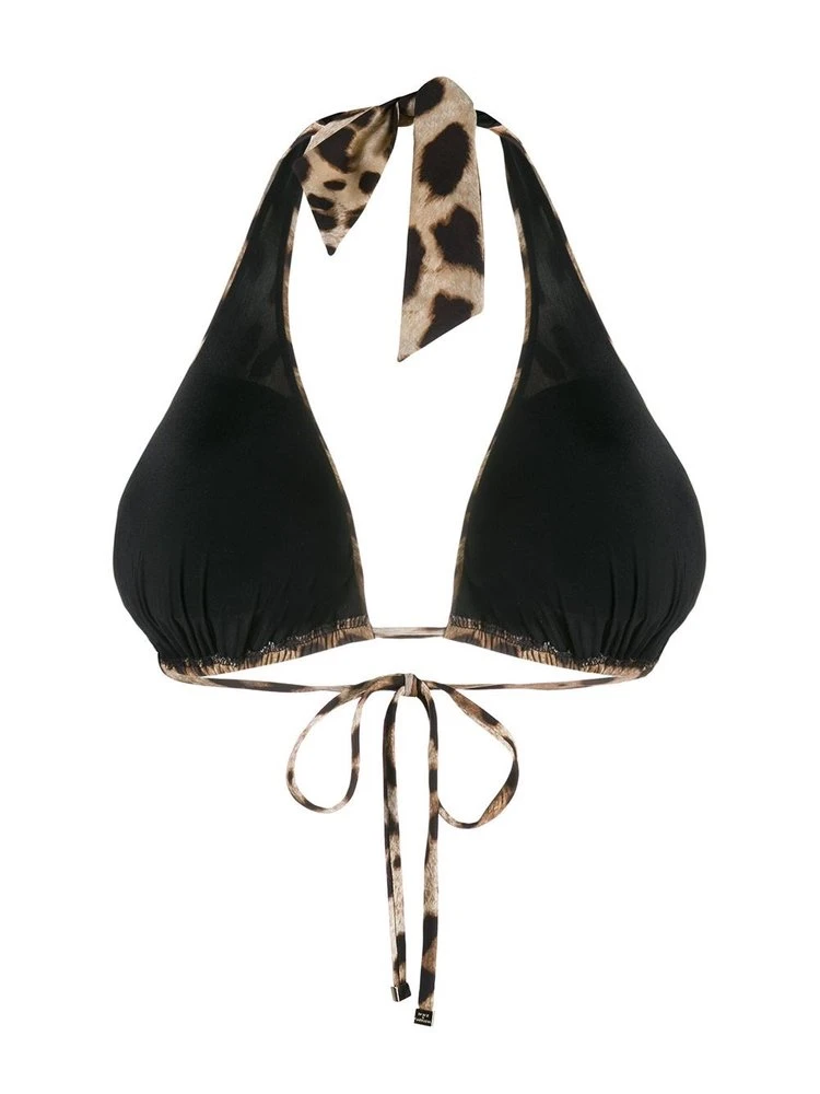 Dolce & Gabbana Leopard Print Bikini Top - Brown 2 Dolce & Gabbana Leopard Print Bikini Top - Brown - Image 2