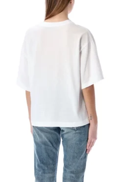 ( New Season ) Dolce & Gabbana Logo Print Crewneck T-Shirt - White -Cheap Vestureo Store 0739e51deca879197f4dff719650399e