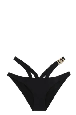 ( New Season ) Dolce & Gabbana Cut-Out Detailed Swim Briefs - Black