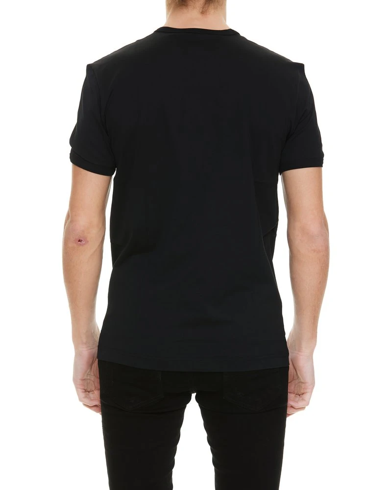 ( New Season ) Dolce & Gabbana Patch Detailed Crewneck T-Shirt - Black 2 ( New Season ) Dolce & Gabbana Patch Detailed Crewneck T-Shirt - Black - Image 2