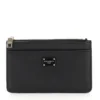 Dolce & Gabbana Logo Plaque Zipped Wallet - Black