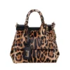 ( New Season ) Dolce & Gabbana Leopard Printed Small Sicily Bag - Multi
