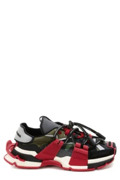 ( New Season ) Dolce & Gabbana Panelled Low-Top Sneakers - Multi
