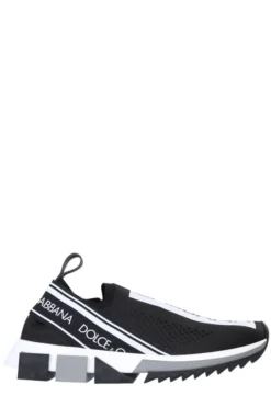 ( New Season ) Dolce & Gabbana Sorrento Sneakers - Black