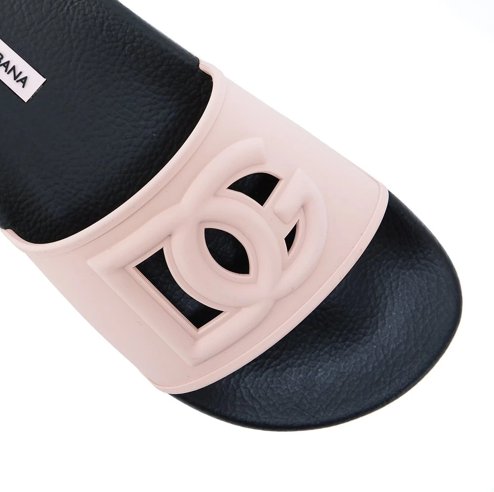 ( New Season ) Dolce & Gabbana Logo Cut-Out Slip-On Slides - Multi 5 ( New Season ) Dolce & Gabbana Logo Cut-Out Slip-On Slides - Multi - Image 5
