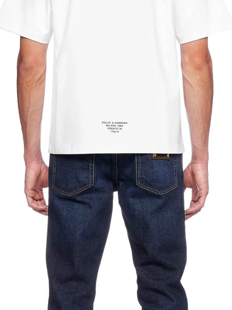 Dolce & Gabbana Monogram Logo T-Shirt - White 7 Dolce & Gabbana Monogram Logo T-Shirt - White - Image 7