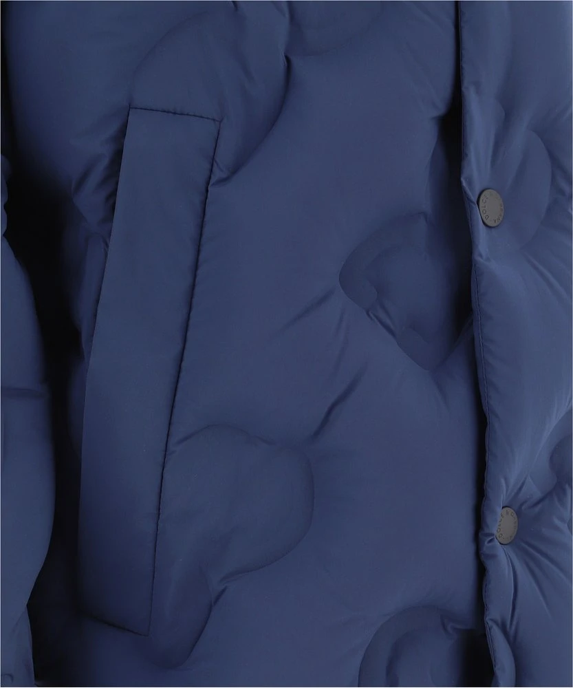 Dolce & Gabbana Quilted Hooded Coat - Blue 6 Dolce & Gabbana Quilted Hooded Coat - Blue - Image 6