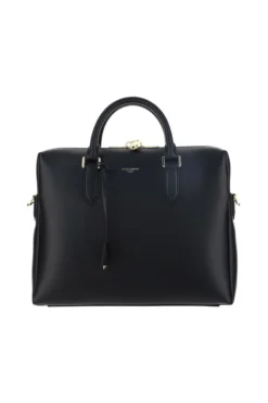 ( New Season ) Dolce & Gabbana Logo Printed Laptop Bag - Black