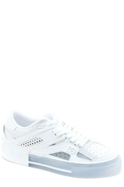 ( New Season ) Dolce & Gabbana Portofino Lace-Up Sneakers - White -Cheap Vestureo Store 09b8aaaf88fb4721541a1ed7fd4bb673