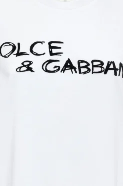 Dolce & Gabbana Logo Print T-Shirt - White -Cheap Vestureo Store 09ff8dac62a899b765d5f46091ab7e47