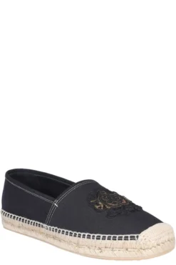 Dolce & Gabbana DG Logo Embroidered Espadrilles - Black -Cheap Vestureo Store 0a109af24975ae82157fb619df8c4798