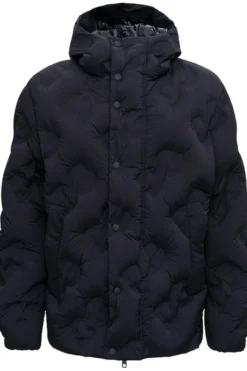 Dolce & Gabbana Quilted Hooded Coat - Black