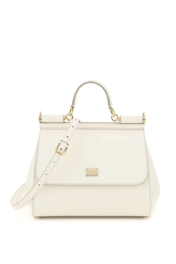 Dolce & Gabbana Sicily Medium Shoulder Bag - White 1 Dolce & Gabbana Sicily Medium Shoulder Bag - White