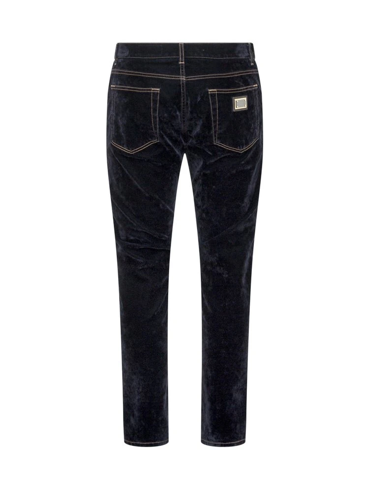 Dolce & Gabbana Dark Wash Straight Leg Jeans - Blue 2 Dolce & Gabbana Dark Wash Straight Leg Jeans - Blue - Image 2
