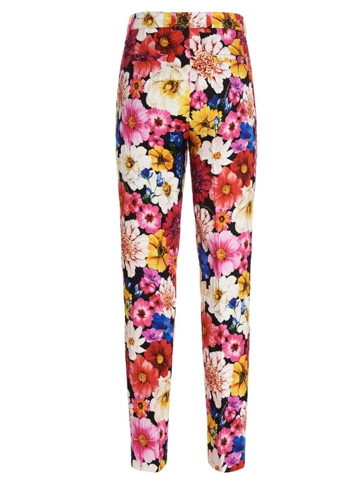 ( New Season ) Dolce & Gabbana Garden-Print Pants - Multi 2 ( New Season ) Dolce & Gabbana Garden-Print Pants - Multi - Image 2