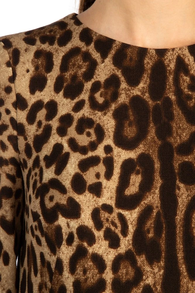 Dolce & Gabbana Leopard Print Dress - Multi 6 Dolce & Gabbana Leopard Print Dress - Multi - Image 6