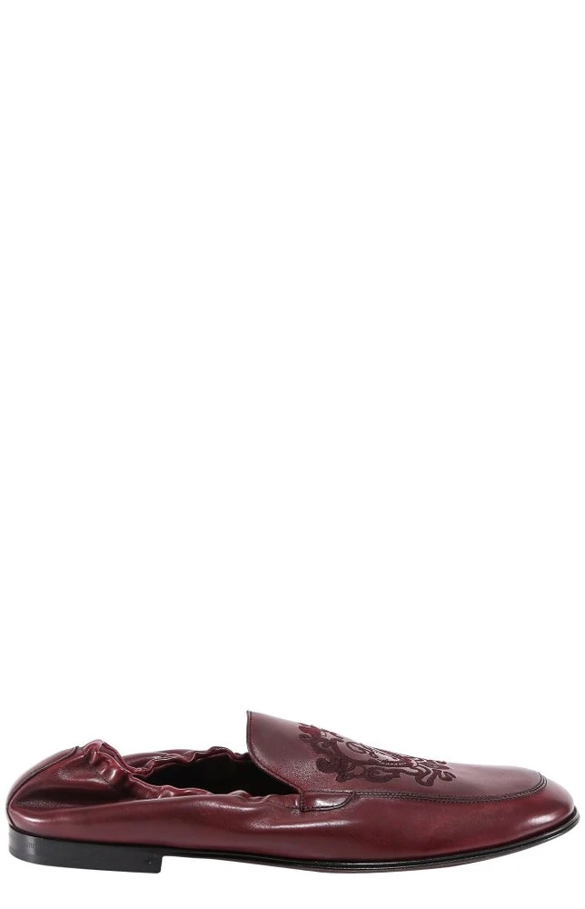 Dolce & Gabbana Elastic Back Loafers - Red 1 Dolce & Gabbana Elastic Back Loafers - Red