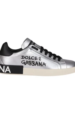 Dolce & Gabbana Portofino Sneakers - Silver