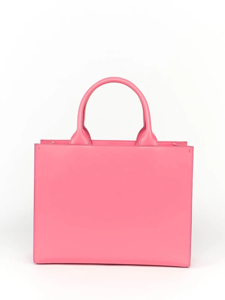 Dolce & Gabbana Logo Embossed Top Handle Tote Bag - Pink 2 Dolce & Gabbana Logo Embossed Top Handle Tote Bag - Pink - Image 2