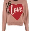 Dolce & Gabbana Love Intarsia Knitted Jumper - Pink